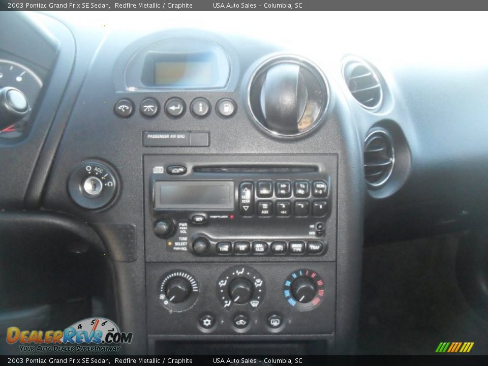 2003 Pontiac Grand Prix SE Sedan Redfire Metallic / Graphite Photo #14
