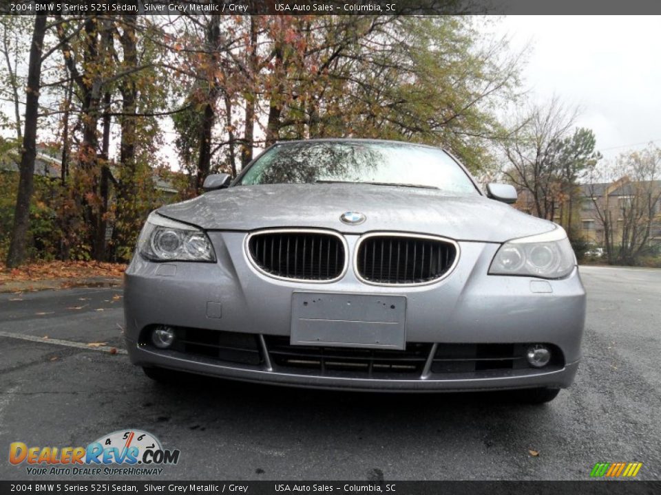 2004 BMW 5 Series 525i Sedan Silver Grey Metallic / Grey Photo #1