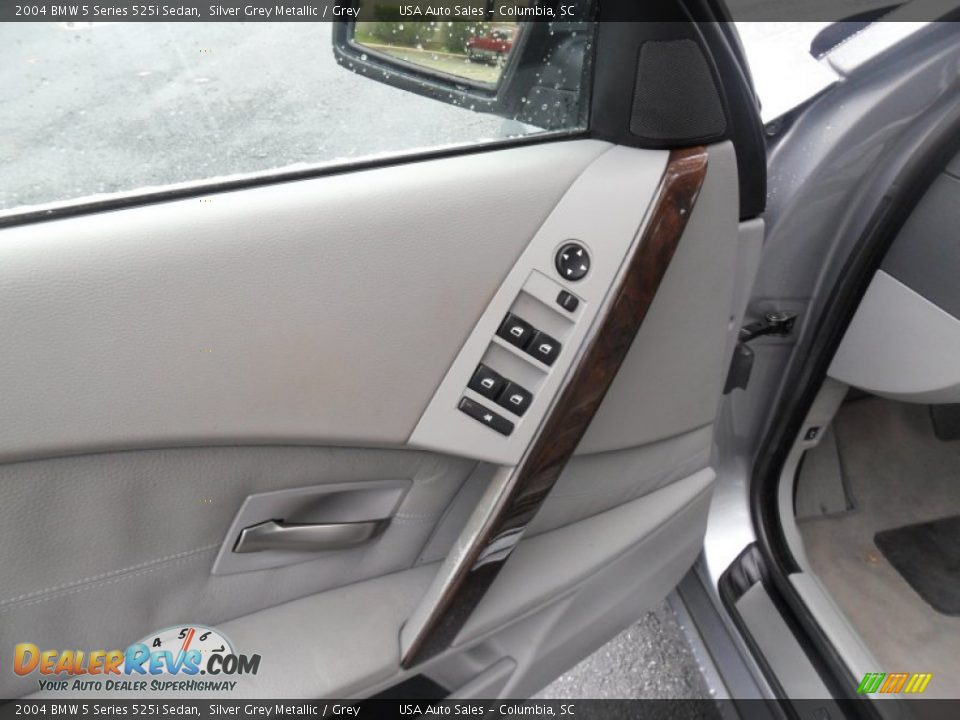 2004 BMW 5 Series 525i Sedan Silver Grey Metallic / Grey Photo #17