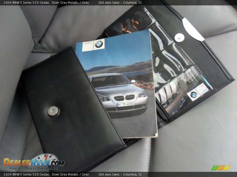 2004 BMW 5 Series 525i Sedan Silver Grey Metallic / Grey Photo #35