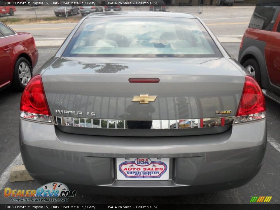 2008 Chevrolet Impala LS Dark Silver Metallic / Gray Photo #4