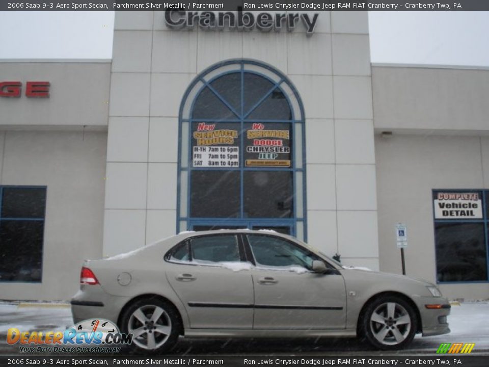 2006 Saab 9-3 Aero Sport Sedan Parchment Silver Metallic / Parchment Photo #1