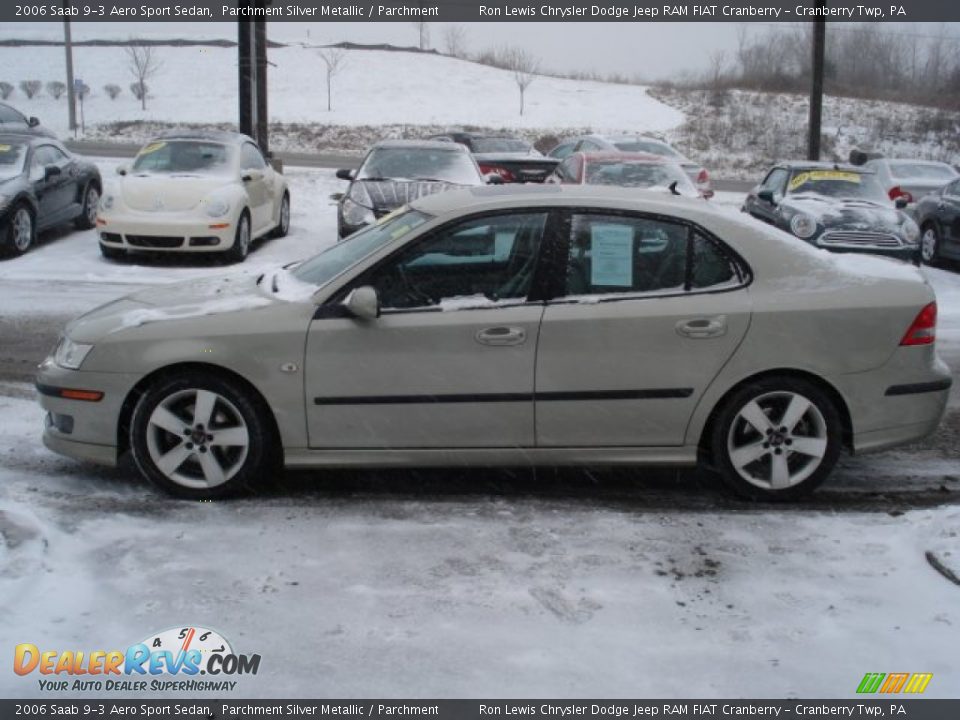 2006 Saab 9-3 Aero Sport Sedan Parchment Silver Metallic / Parchment Photo #5