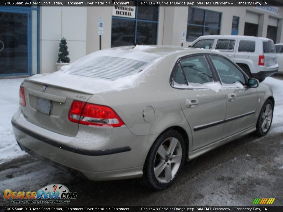 2006 Saab 9-3 Aero Sport Sedan Parchment Silver Metallic / Parchment Photo #8