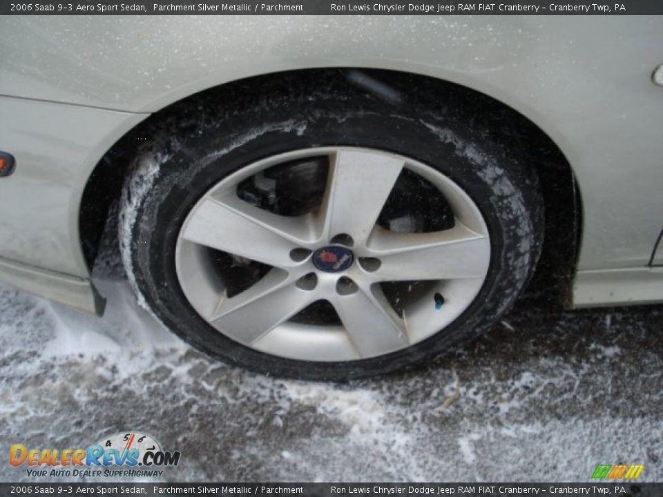 2006 Saab 9-3 Aero Sport Sedan Parchment Silver Metallic / Parchment Photo #11