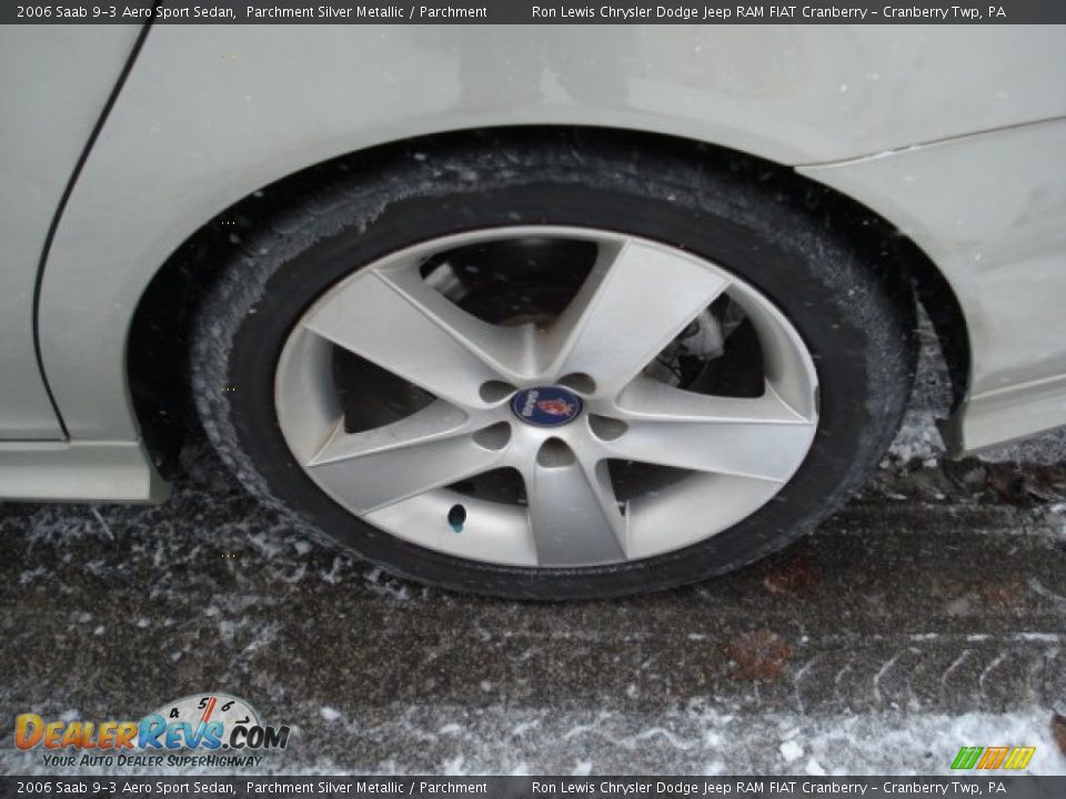 2006 Saab 9-3 Aero Sport Sedan Parchment Silver Metallic / Parchment Photo #12