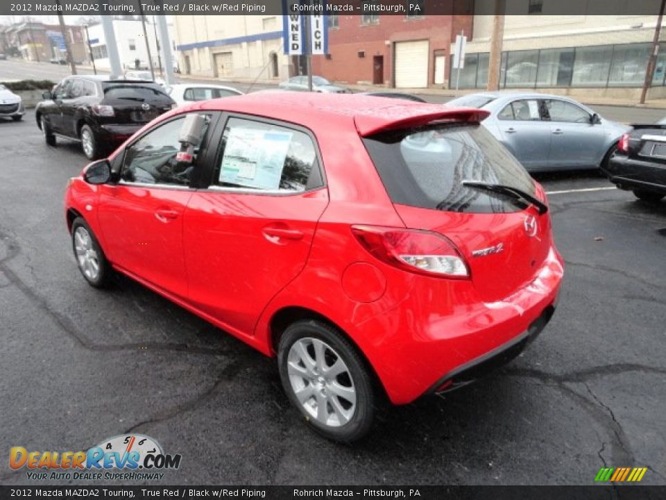 2012 Mazda MAZDA2 Touring True Red / Black w/Red Piping Photo #3