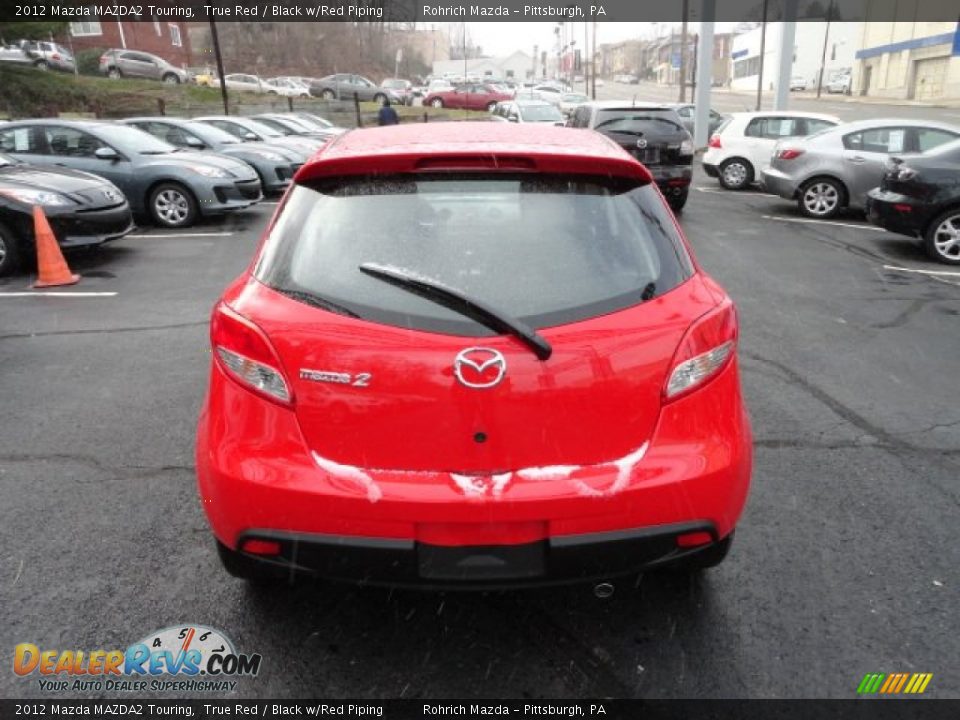 2012 Mazda MAZDA2 Touring True Red / Black w/Red Piping Photo #4