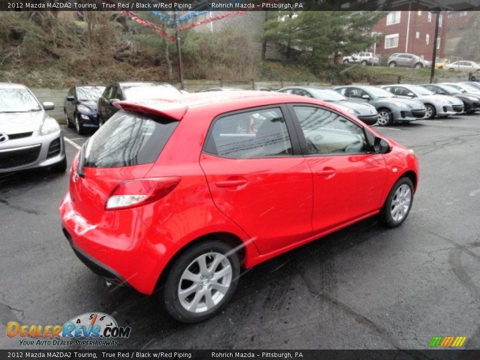 2012 Mazda MAZDA2 Touring True Red / Black w/Red Piping Photo #5