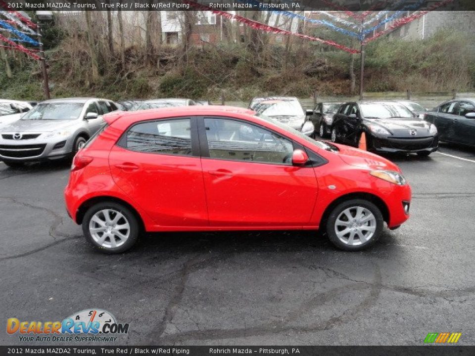 2012 Mazda MAZDA2 Touring True Red / Black w/Red Piping Photo #6