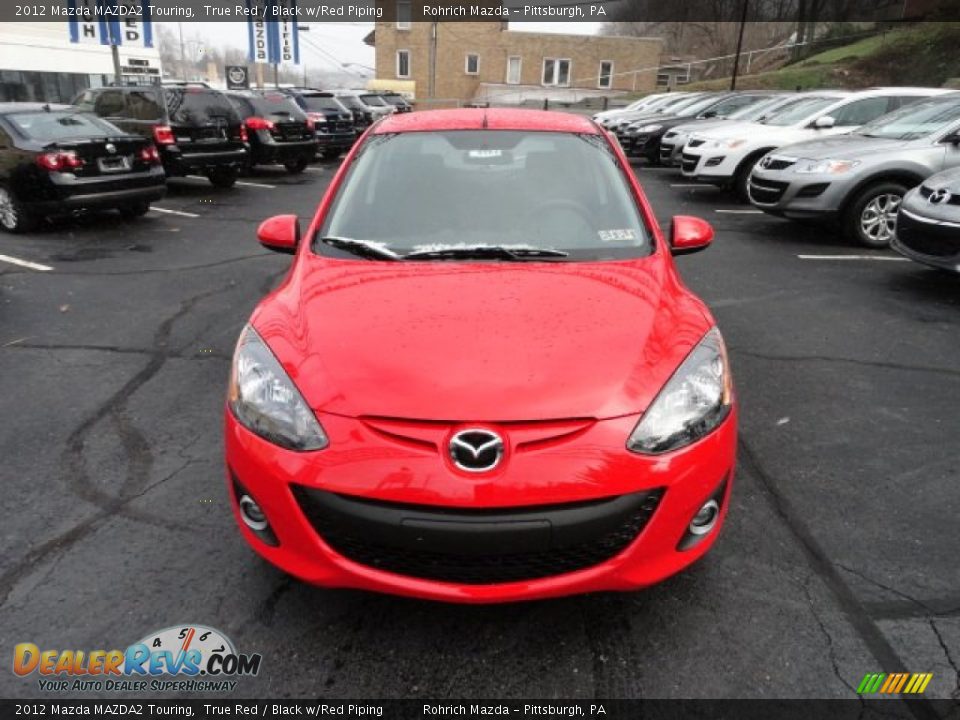 2012 Mazda MAZDA2 Touring True Red / Black w/Red Piping Photo #8