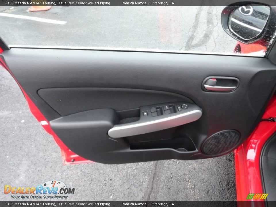 2012 Mazda MAZDA2 Touring True Red / Black w/Red Piping Photo #14