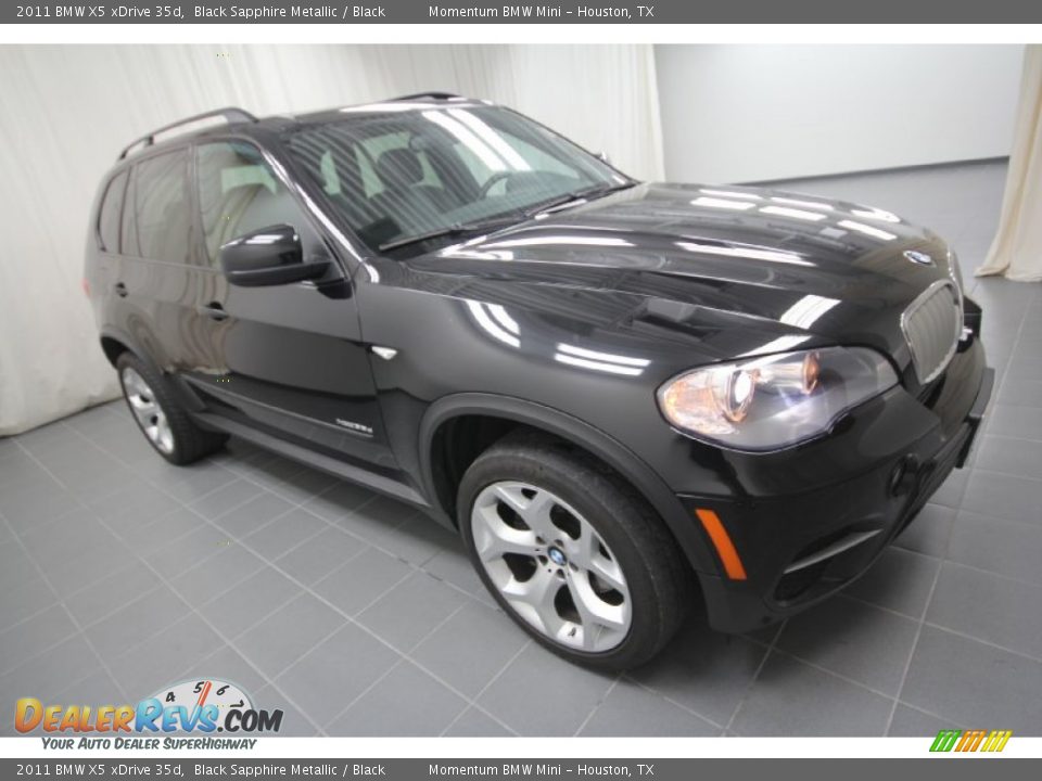 2011 BMW X5 xDrive 35d Black Sapphire Metallic / Black Photo #1