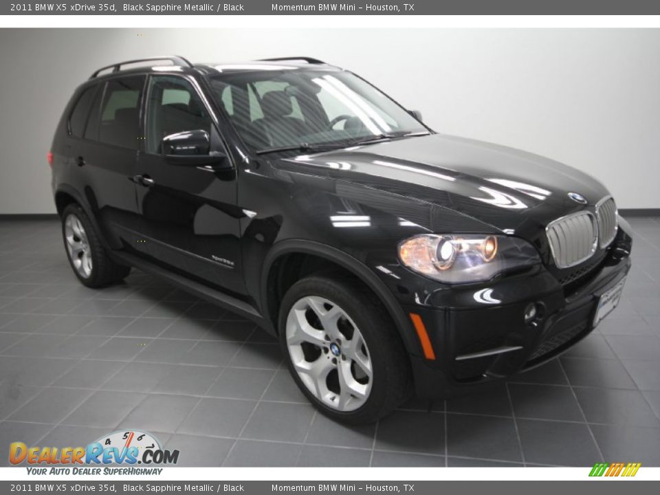 2011 BMW X5 xDrive 35d Black Sapphire Metallic / Black Photo #6