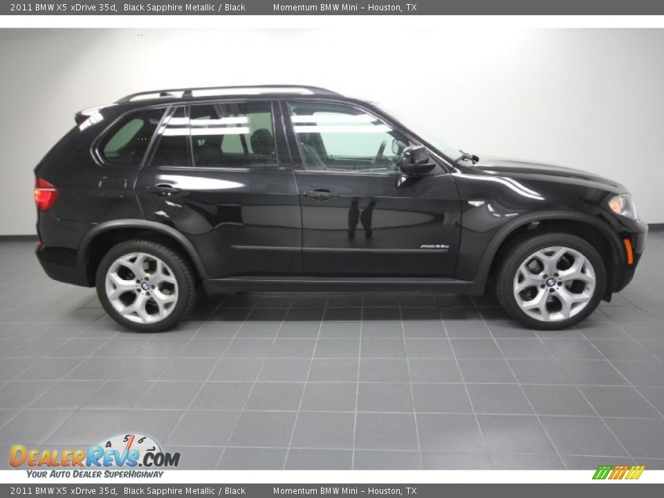2011 BMW X5 xDrive 35d Black Sapphire Metallic / Black Photo #7