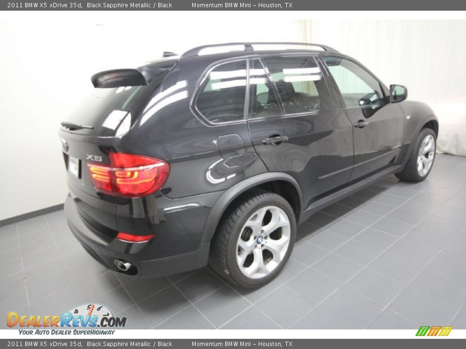 2011 BMW X5 xDrive 35d Black Sapphire Metallic / Black Photo #13