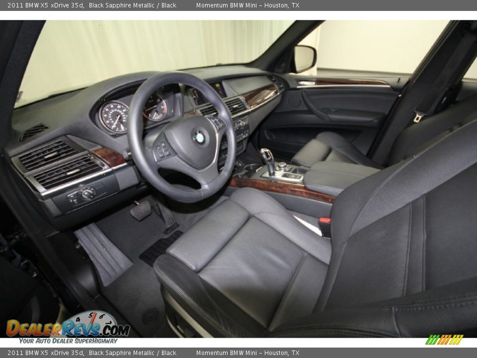 2011 BMW X5 xDrive 35d Black Sapphire Metallic / Black Photo #17