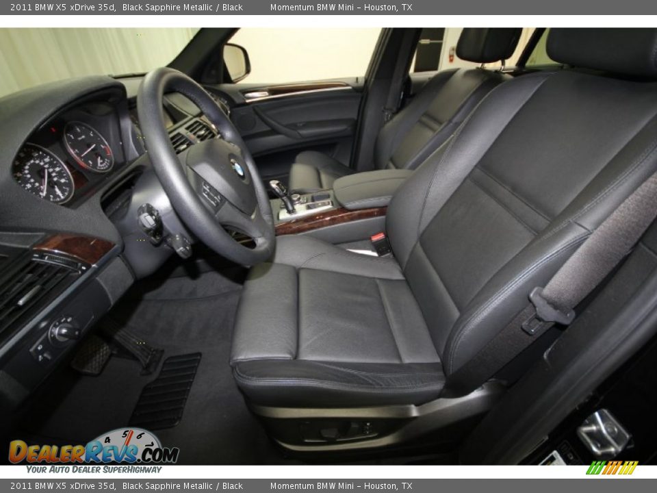 2011 BMW X5 xDrive 35d Black Sapphire Metallic / Black Photo #18