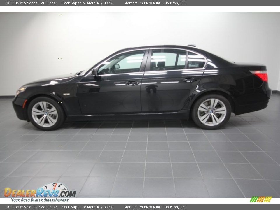 2010 BMW 5 Series 528i Sedan Black Sapphire Metallic / Black Photo #2