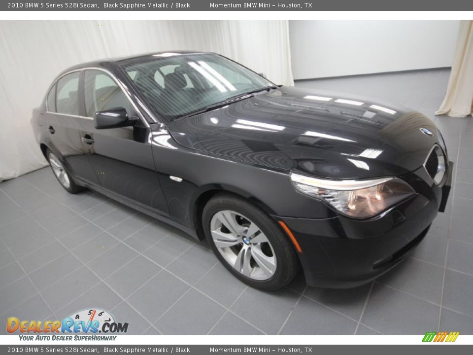 2010 BMW 5 Series 528i Sedan Black Sapphire Metallic / Black Photo #5