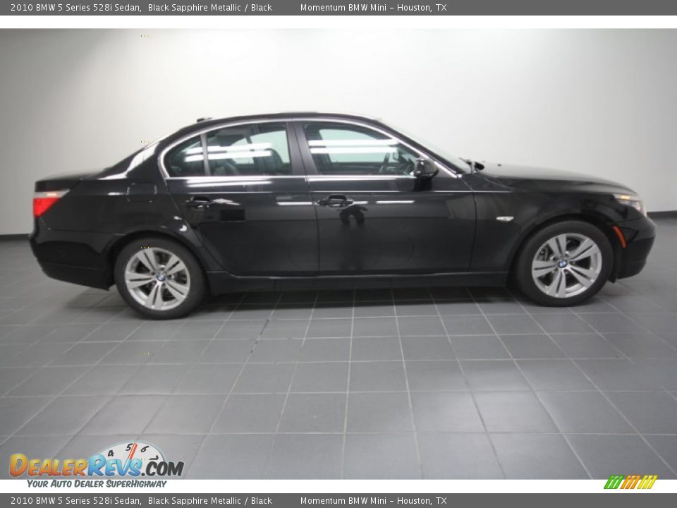 2010 BMW 5 Series 528i Sedan Black Sapphire Metallic / Black Photo #6