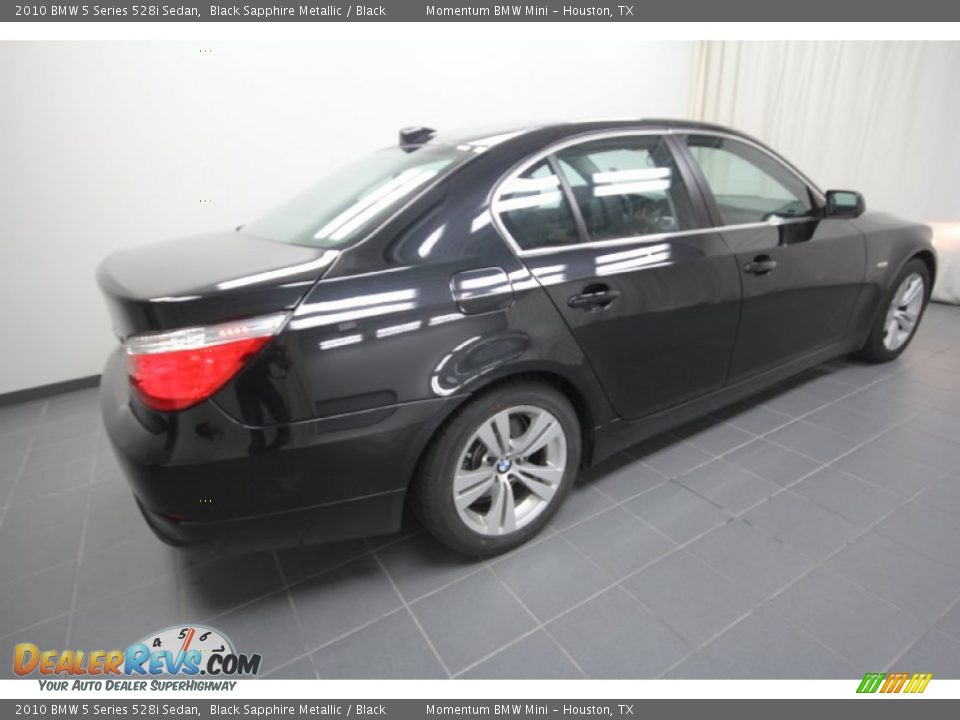 2010 BMW 5 Series 528i Sedan Black Sapphire Metallic / Black Photo #12