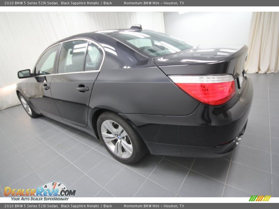 2010 BMW 5 Series 528i Sedan Black Sapphire Metallic / Black Photo #14