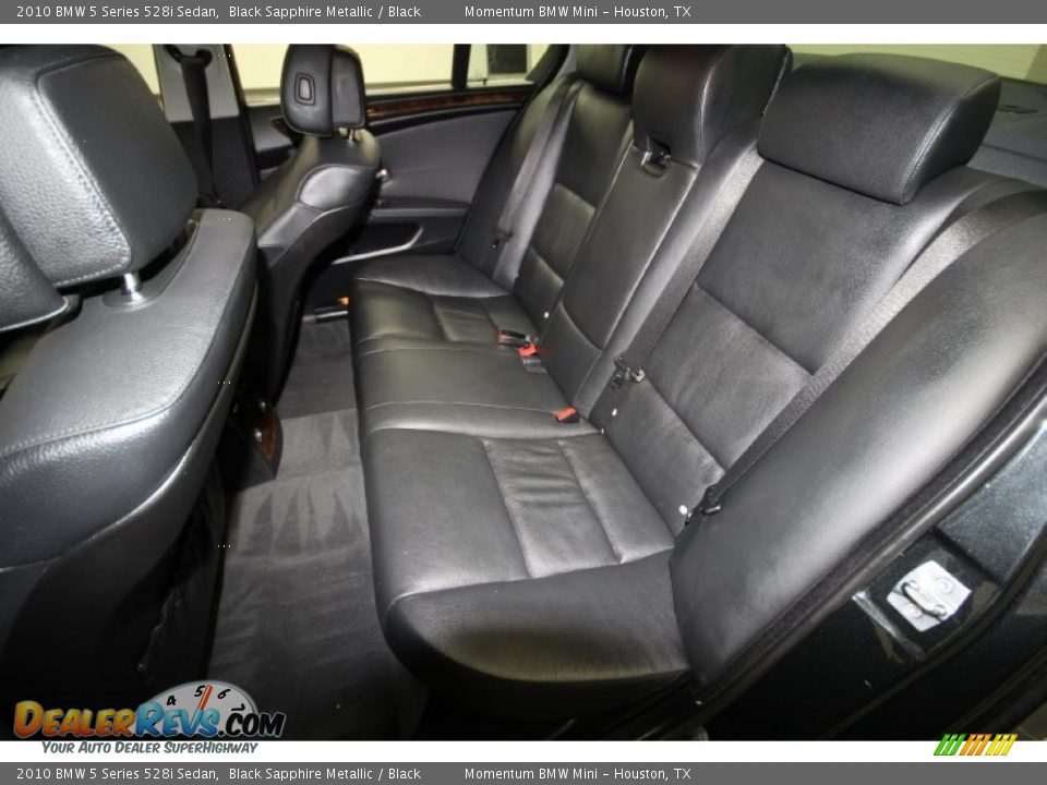 2010 BMW 5 Series 528i Sedan Black Sapphire Metallic / Black Photo #18