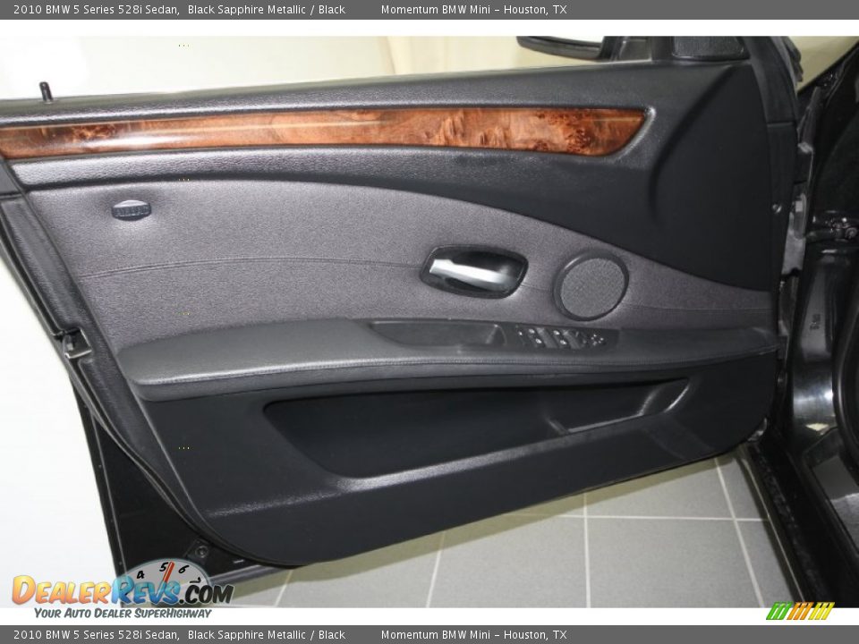 2010 BMW 5 Series 528i Sedan Black Sapphire Metallic / Black Photo #19