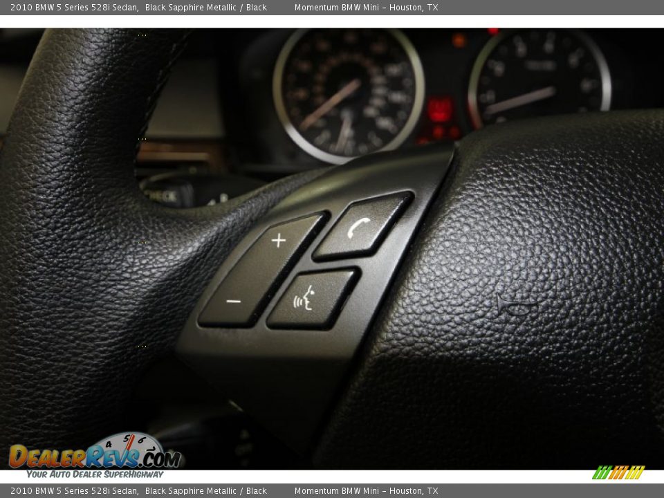 2010 BMW 5 Series 528i Sedan Black Sapphire Metallic / Black Photo #32