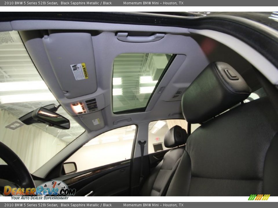 2010 BMW 5 Series 528i Sedan Black Sapphire Metallic / Black Photo #34