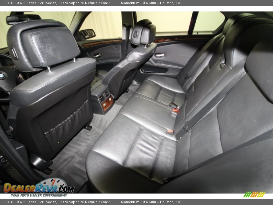 2010 BMW 5 Series 528i Sedan Black Sapphire Metallic / Black Photo #35