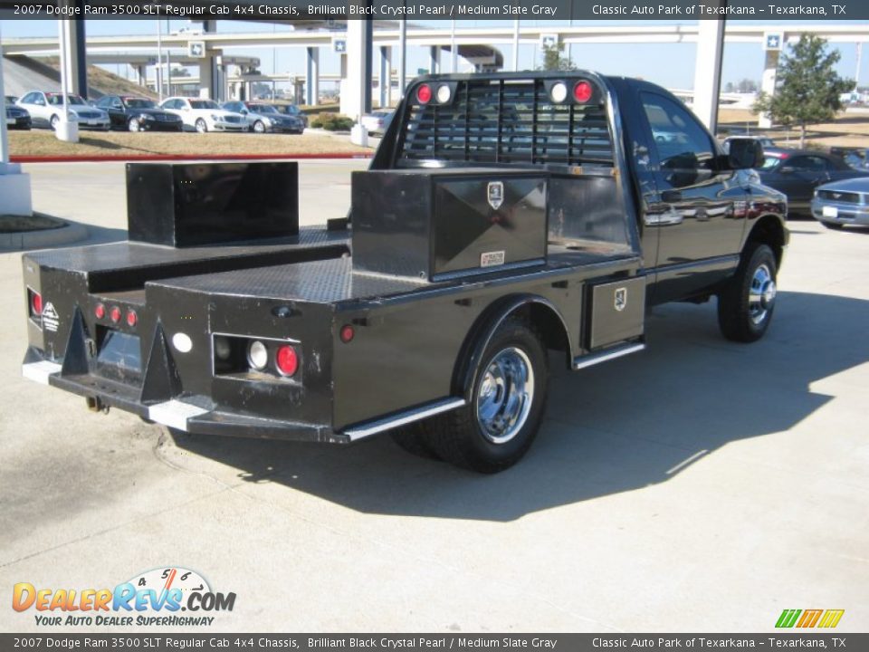 2007 Dodge Ram 3500 SLT Regular Cab 4x4 Chassis Brilliant Black Crystal Pearl / Medium Slate Gray Photo #5