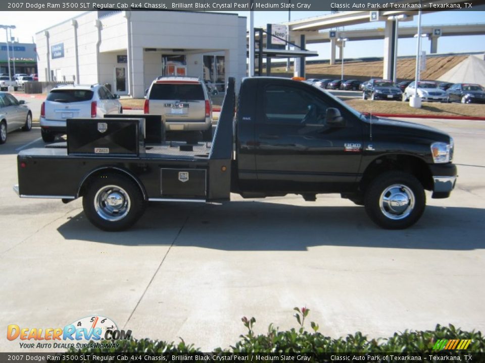 2007 Dodge Ram 3500 SLT Regular Cab 4x4 Chassis Brilliant Black Crystal Pearl / Medium Slate Gray Photo #6