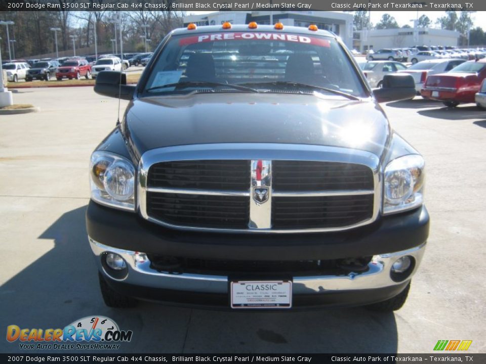 2007 Dodge Ram 3500 SLT Regular Cab 4x4 Chassis Brilliant Black Crystal Pearl / Medium Slate Gray Photo #8