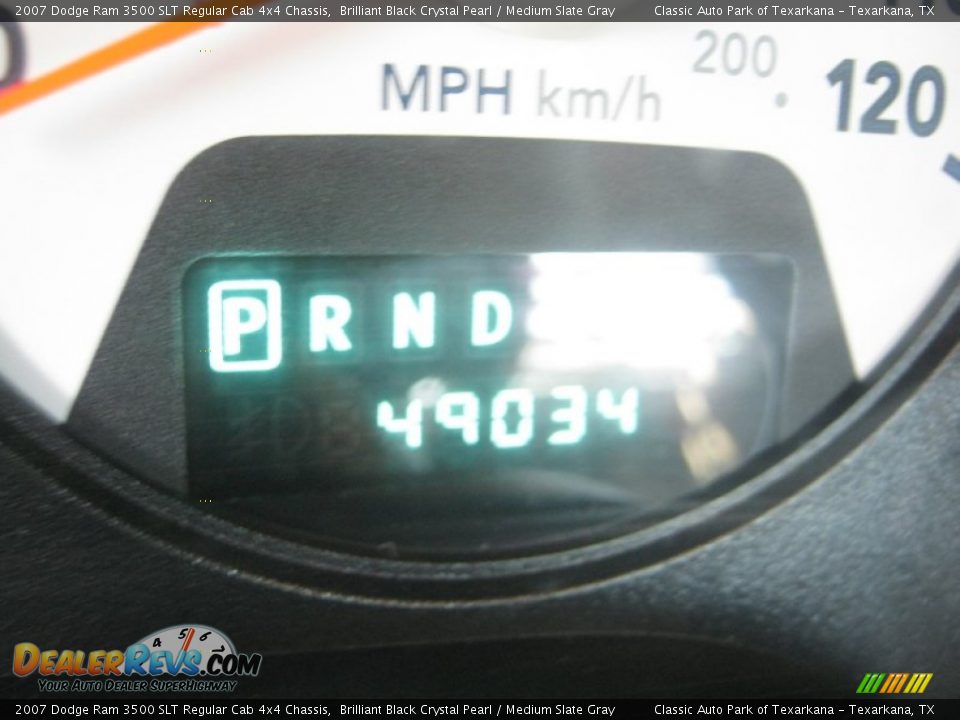 2007 Dodge Ram 3500 SLT Regular Cab 4x4 Chassis Brilliant Black Crystal Pearl / Medium Slate Gray Photo #11
