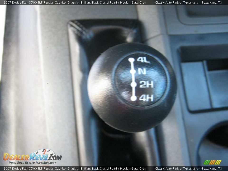 2007 Dodge Ram 3500 SLT Regular Cab 4x4 Chassis Brilliant Black Crystal Pearl / Medium Slate Gray Photo #12
