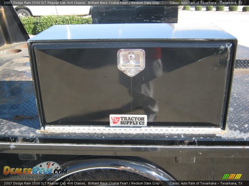 2007 Dodge Ram 3500 SLT Regular Cab 4x4 Chassis Brilliant Black Crystal Pearl / Medium Slate Gray Photo #21