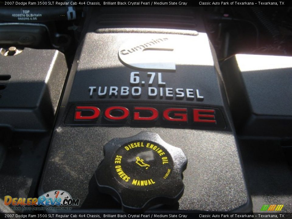 2007 Dodge Ram 3500 SLT Regular Cab 4x4 Chassis 6.7 Liter OHV 24-Valve Turbo Diesel Inline 6 Cylinder Engine Photo #27