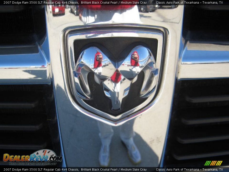 2007 Dodge Ram 3500 SLT Regular Cab 4x4 Chassis Brilliant Black Crystal Pearl / Medium Slate Gray Photo #28