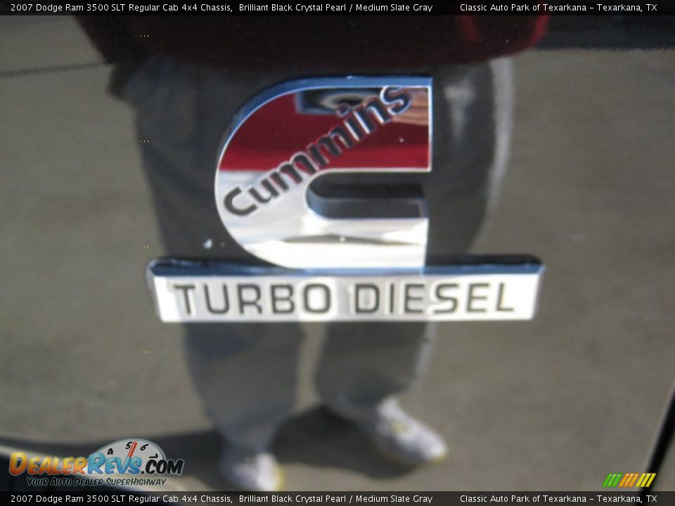 2007 Dodge Ram 3500 SLT Regular Cab 4x4 Chassis Brilliant Black Crystal Pearl / Medium Slate Gray Photo #29