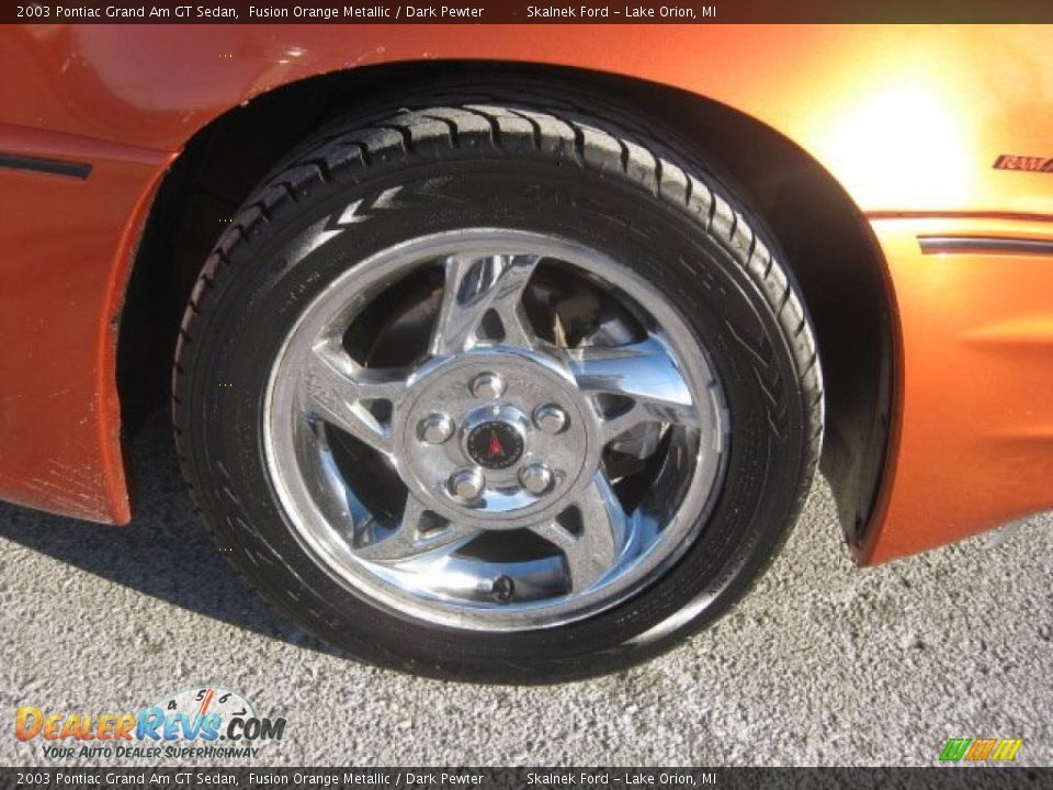 2003 Pontiac Grand Am GT Sedan Fusion Orange Metallic / Dark Pewter Photo #12