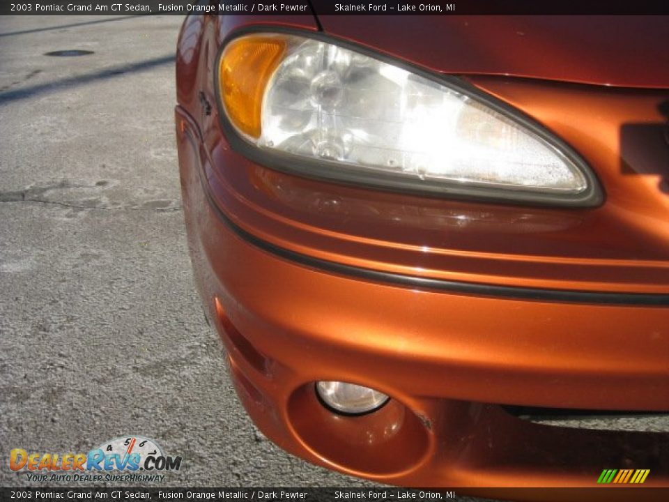 2003 Pontiac Grand Am GT Sedan Fusion Orange Metallic / Dark Pewter Photo #13