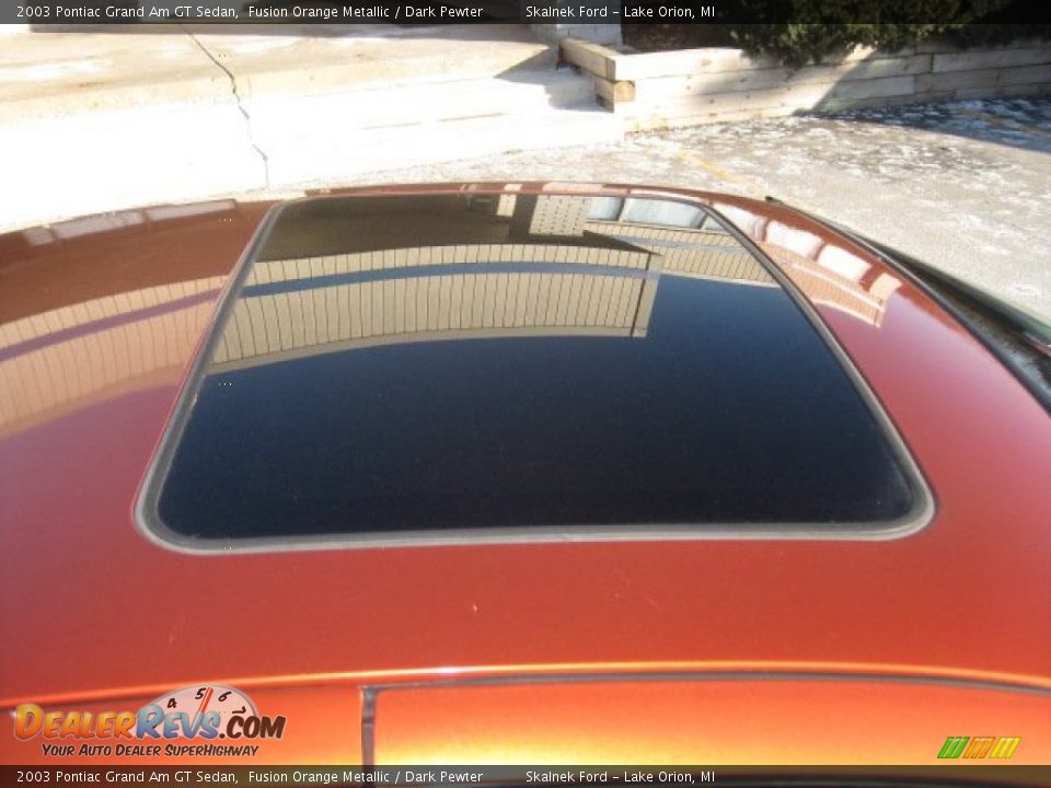 2003 Pontiac Grand Am GT Sedan Fusion Orange Metallic / Dark Pewter Photo #16