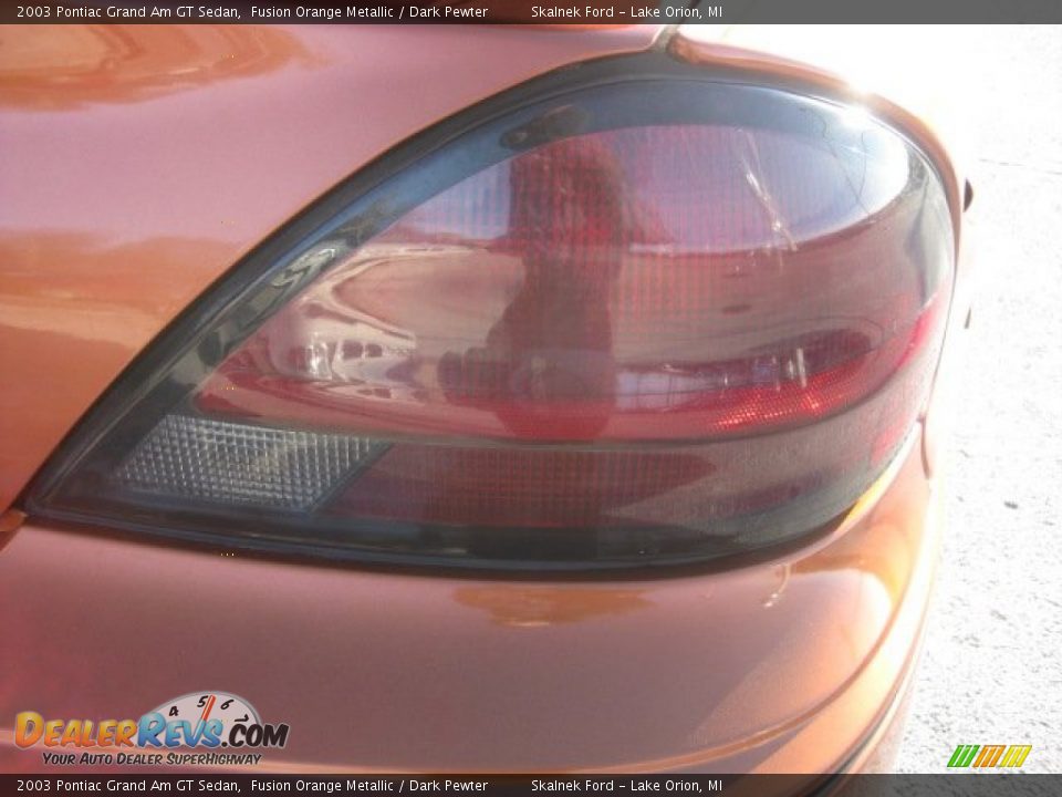 2003 Pontiac Grand Am GT Sedan Fusion Orange Metallic / Dark Pewter Photo #17