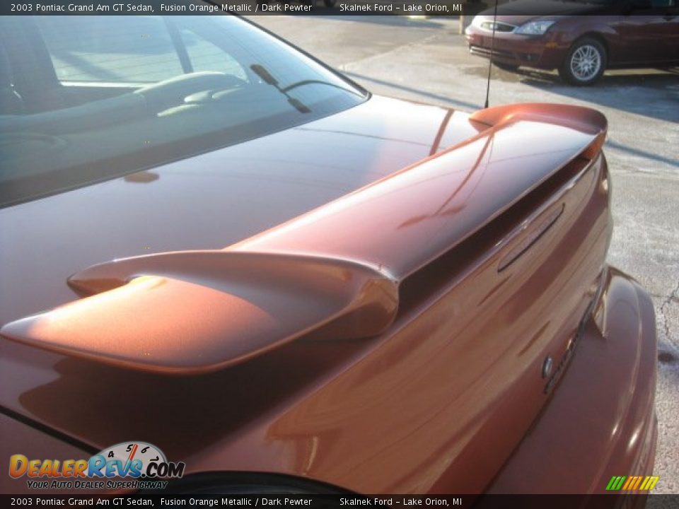 2003 Pontiac Grand Am GT Sedan Fusion Orange Metallic / Dark Pewter Photo #19