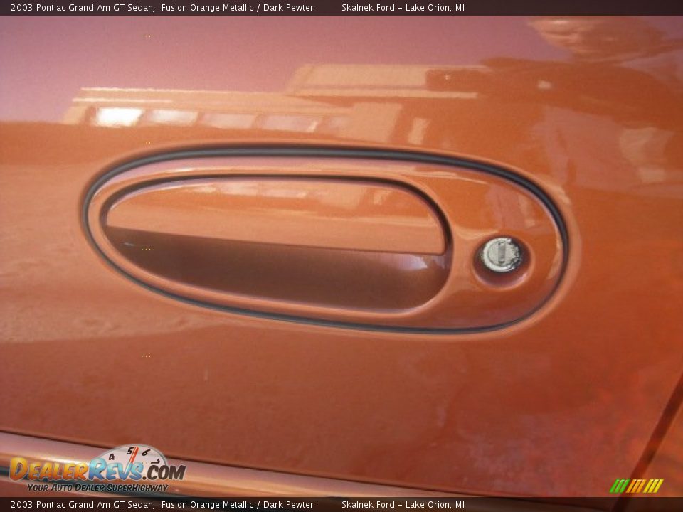 2003 Pontiac Grand Am GT Sedan Fusion Orange Metallic / Dark Pewter Photo #20