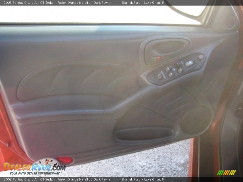 2003 Pontiac Grand Am GT Sedan Fusion Orange Metallic / Dark Pewter Photo #21
