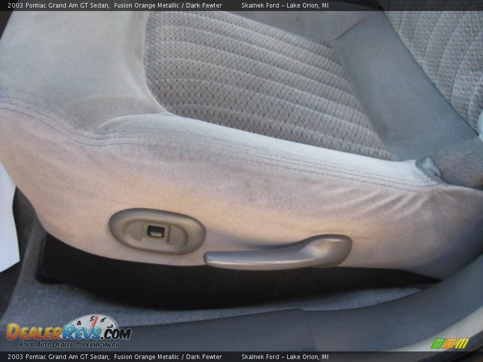 2003 Pontiac Grand Am GT Sedan Fusion Orange Metallic / Dark Pewter Photo #23