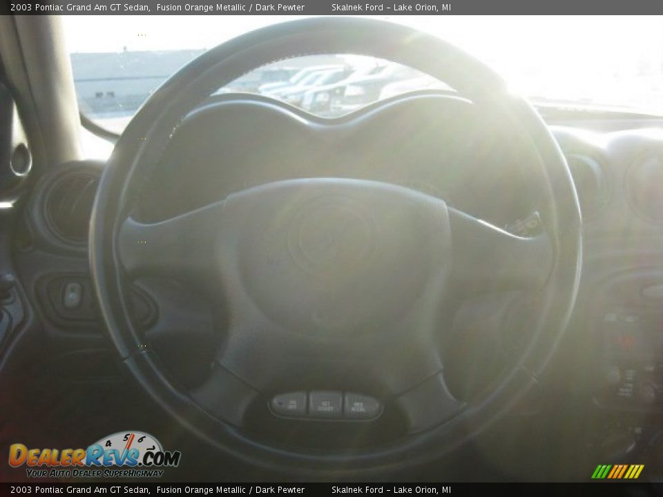2003 Pontiac Grand Am GT Sedan Fusion Orange Metallic / Dark Pewter Photo #26
